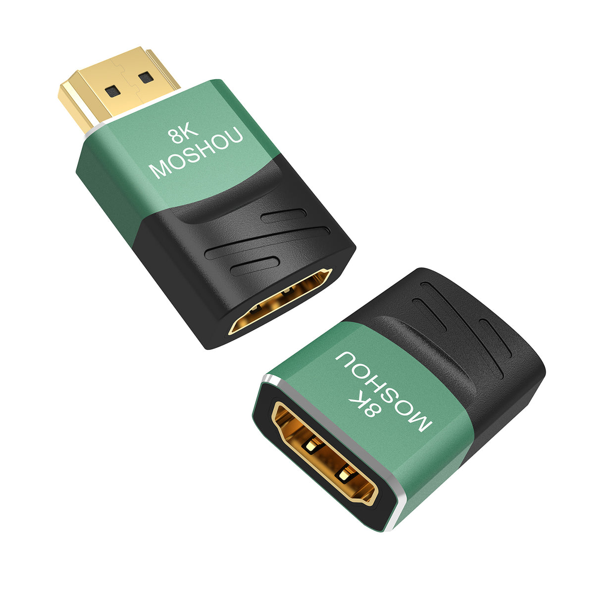 MOSHOU HDMI 2.1 male-to-female and female-to-female straight adapters