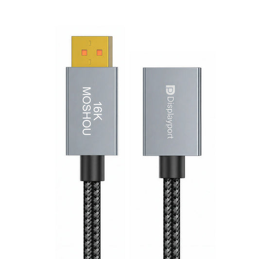 MOSHOU DisplayPort 2.1 80Gbps male-to-female extension cable