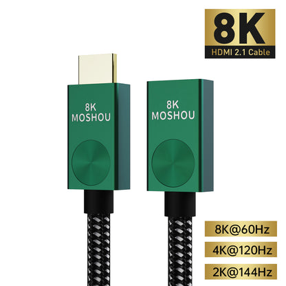 MOSHOU 8K HDMI 2.1 male to female extension cable with resolution labels