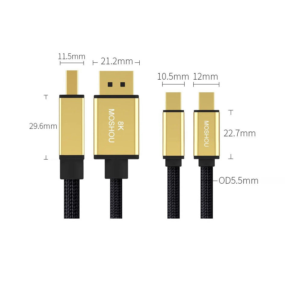 DisplayPort 1.4 cable construction and performance details