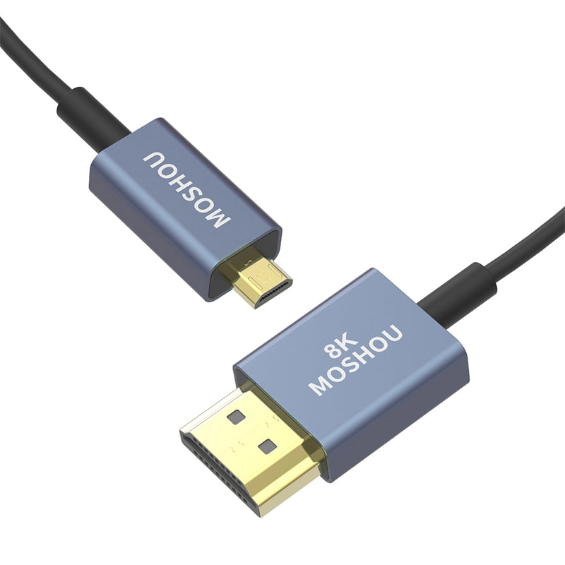 Micro HDMI cable flexible routing example