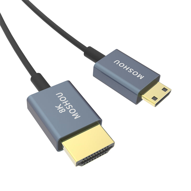 Mini HDMI cable for camera and external monitor connection