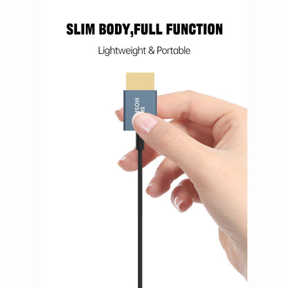 Ultra-slim coaxial Mini HDMI cable construction