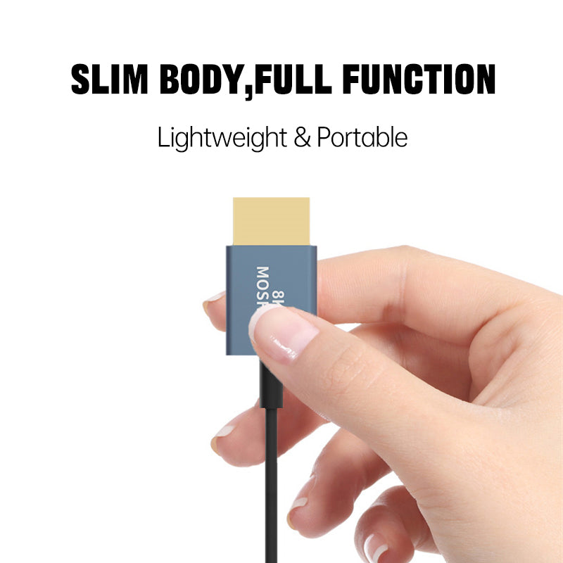MOSHOU Micro HDMI cable connector close-up