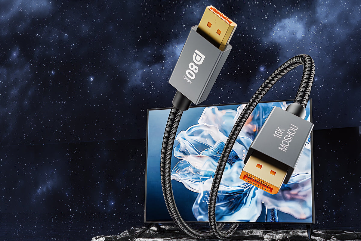 MOSHOU DisplayPort cables for high-resolution gaming monitors