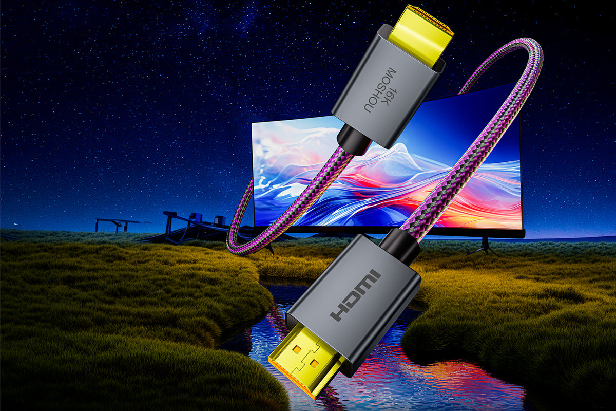 MOSHOU HDMI cables for 4K, 8K and 16K video connections
