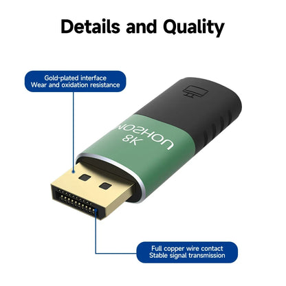DisplayPort to HDMI adapter compatible devices and interfaces