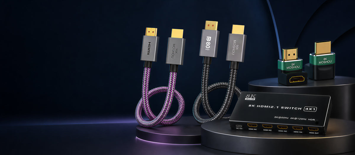 MOSHOU high-performance HDMI, DisplayPort, audio and USB connectivity products