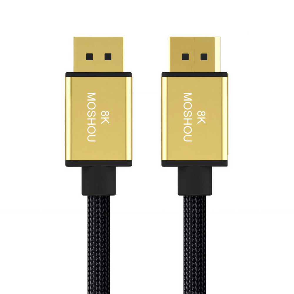 MOSHOU DisplayPort 1.4 braided cable with gold connectors, 8K60 and 4K144