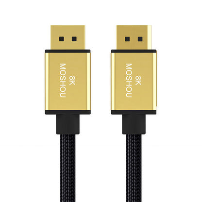 MOSHOU DisplayPort 1.4 braided cable with gold connectors, 8K60 and 4K144