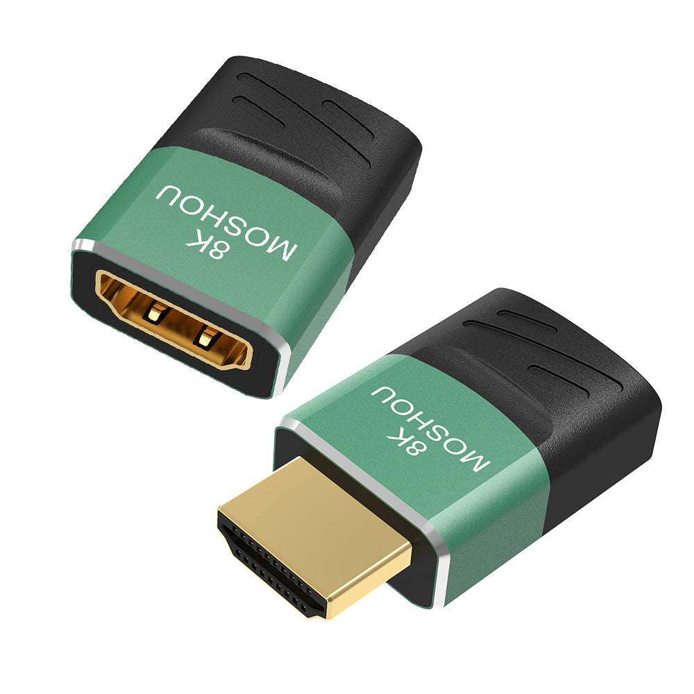 MOSHOU HDMI 2.1 male-to-female and female-to-female straight adapters