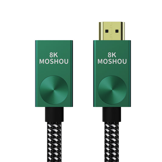 MOSHOU green HDMI 2.1 male to female extension cable