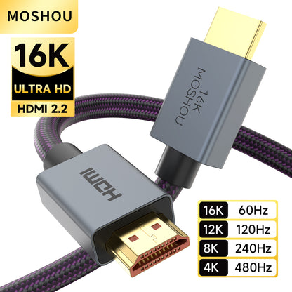 MOSHOU 16K Ultra HD HDMI 2.2 cable connector hero image