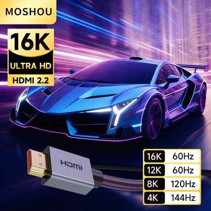 HDMI 2.2 cable for high-resolution gaming and display setups
