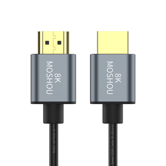 MOSHOU 3.6mm 36AWG HDMI 2.1 cable with graphene shielding and TPE jacket