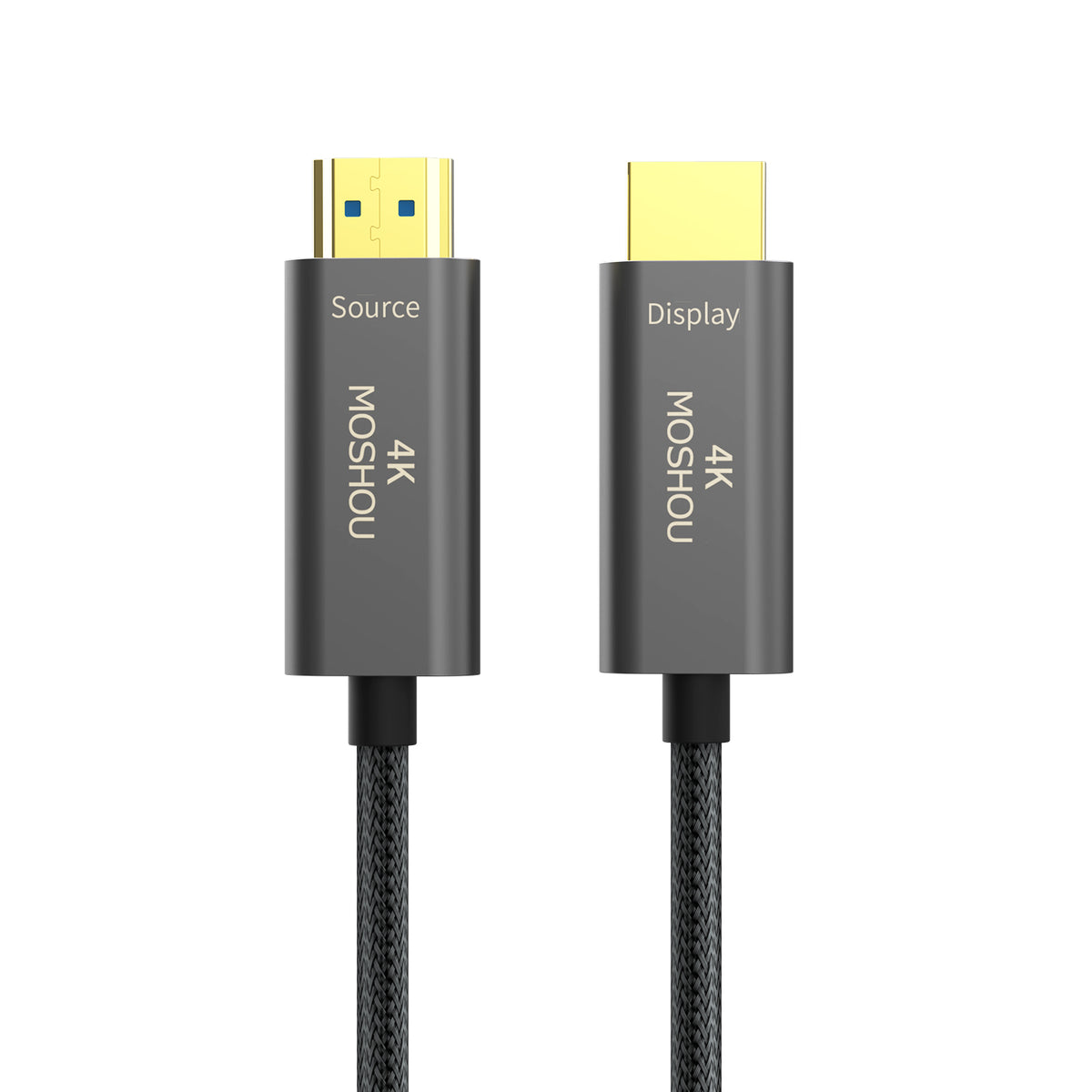 MOSHOU 4K HDMI 2.0 fiber optic cable with Source and Display connectors