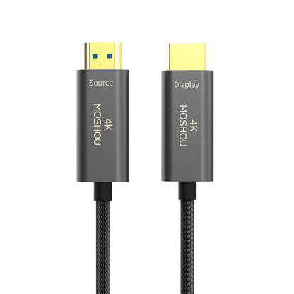 MOSHOU 4K HDMI 2.0 fiber optic cable with Source and Display connectors