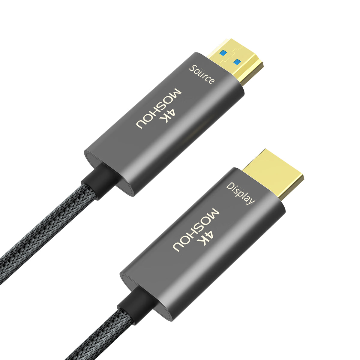 Braided MOSHOU 4K60 HDMI fiber optic cable