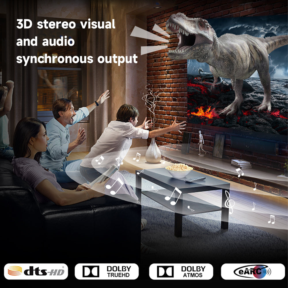MOSHOU 8K HDMI fiber cable for synchronized home theater audio and video