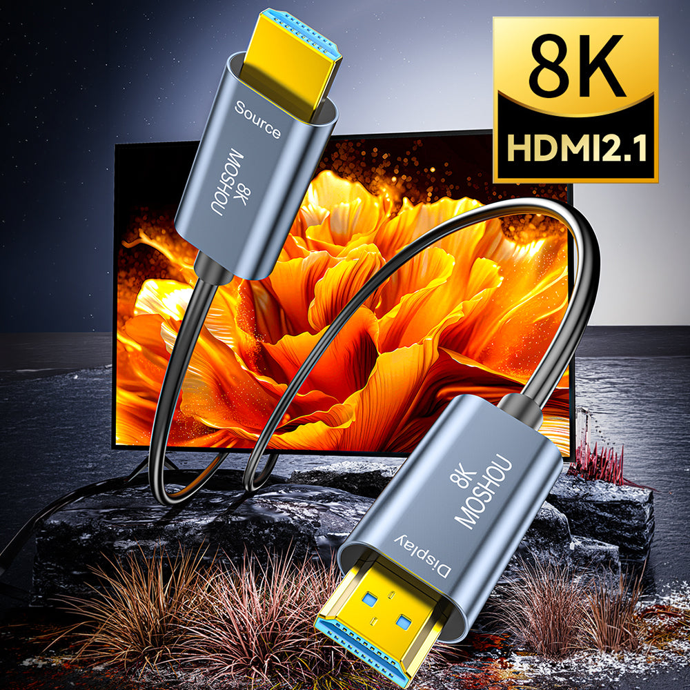 MOSHOU 8K HDMI 2.1 optical cable product scene