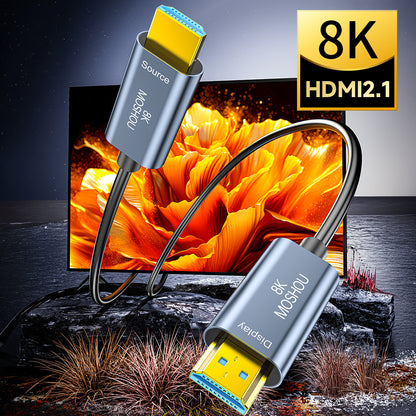 MOSHOU 8K HDMI 2.1 optical cable product scene
