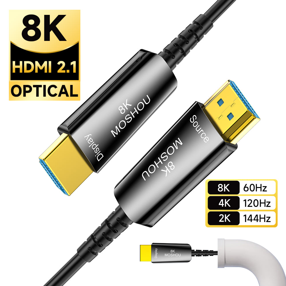 Ultra slim HDMI 2.1 optical cable for compatible 8K60 and 4K120 signals
