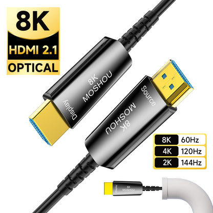 Ultra slim HDMI 2.1 optical cable for compatible 8K60 and 4K120 signals