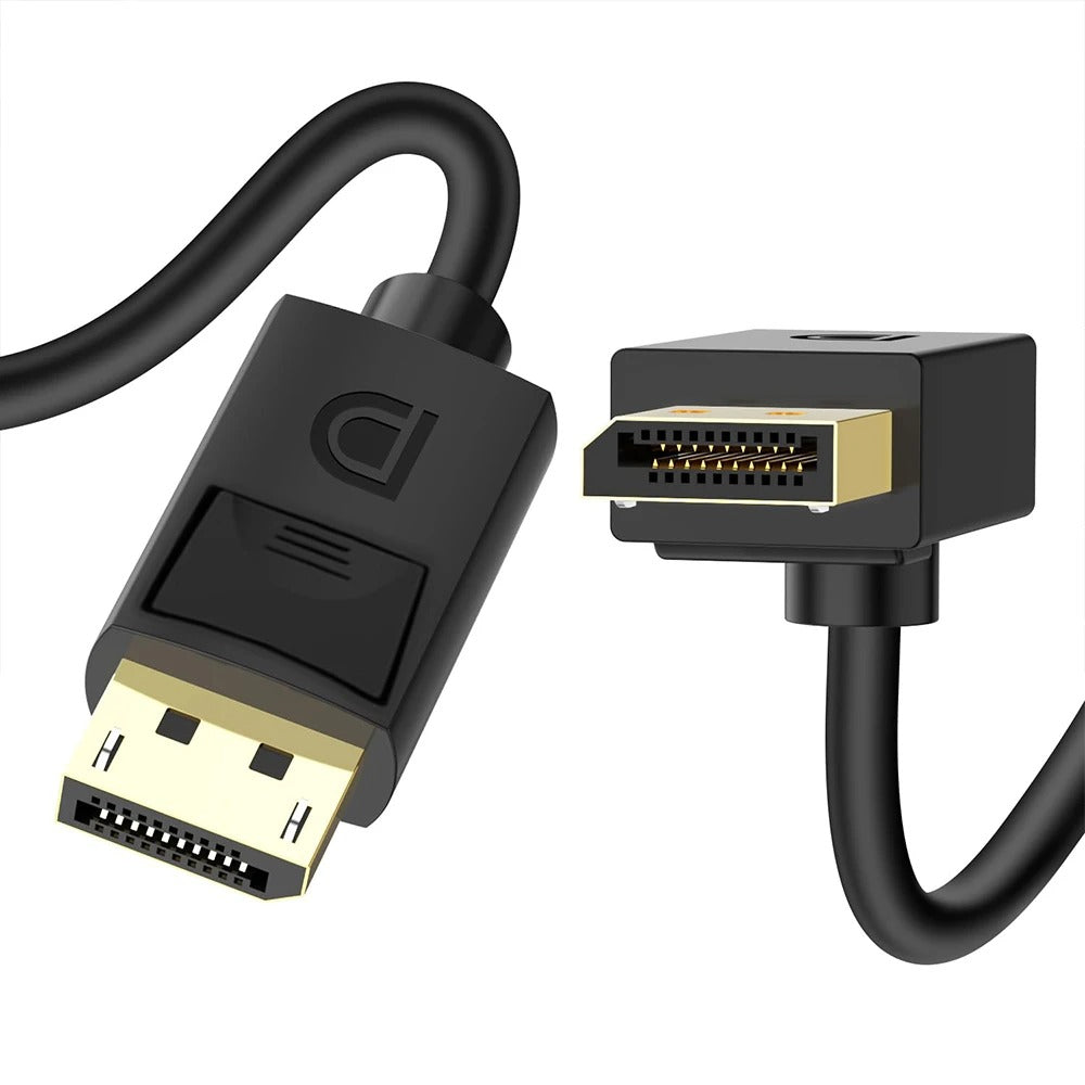 Dimensions of MOSHOU up, down, left and right angled DisplayPort connectors