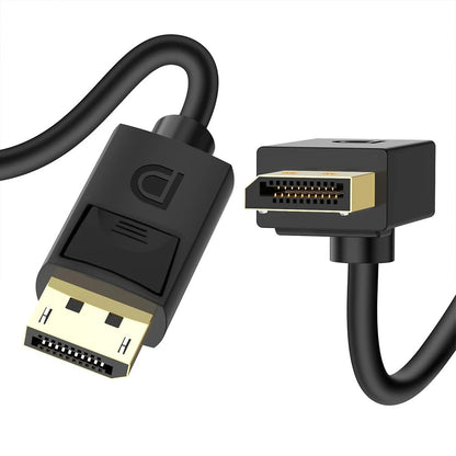 Dimensions of MOSHOU up, down, left and right angled DisplayPort connectors
