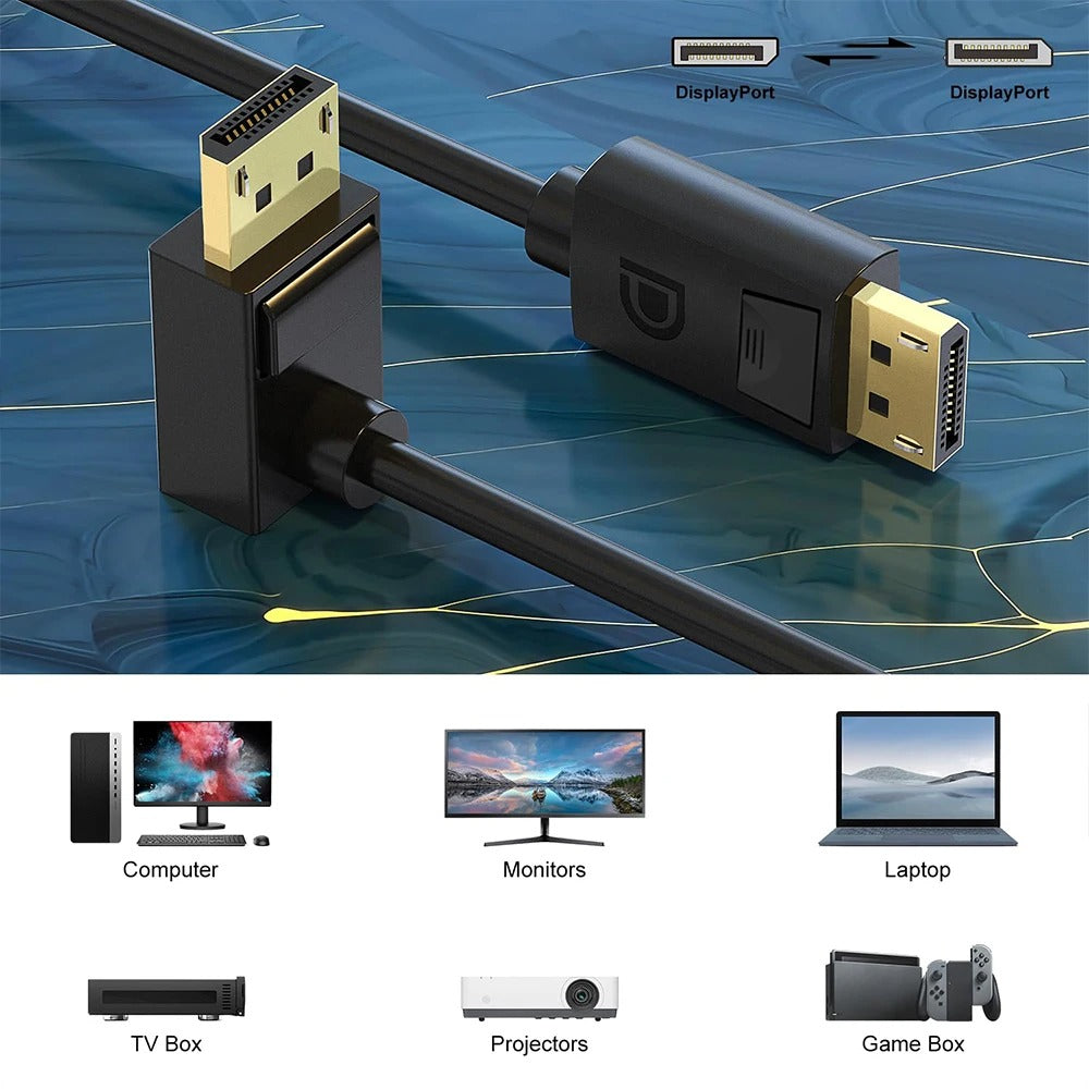 DisplayPort 1.4 cable supporting 8K60, 4K144 and 2K165 modes