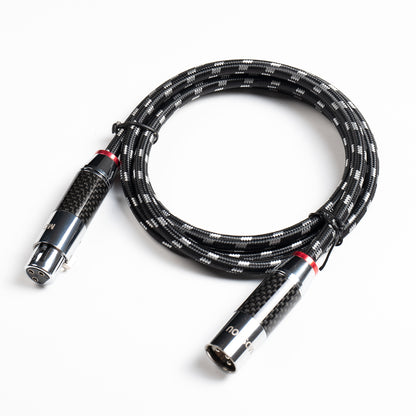 MOSHOU carbon-fiber XLR balanced cable coiled product view