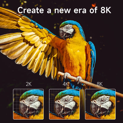8K image clarity comparison with MOSHOU HDMI cable