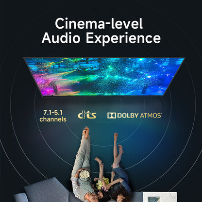 HDMI 2.1 cable supporting 7.1 audio and Dolby Atmos