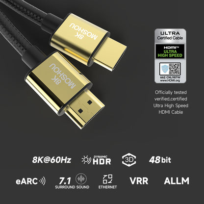 Certified MOSHOU HDMI 2.1 cable features