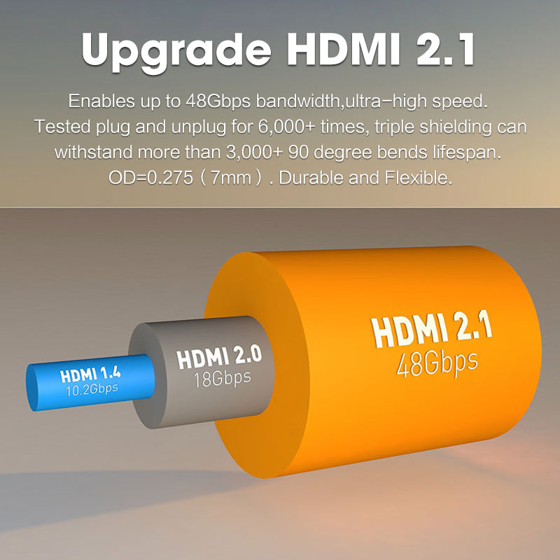 48Gbps HDMI 2.1 bandwidth comparison