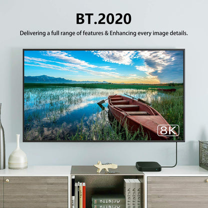 8K HDMI optical cable with BT.2020 color support