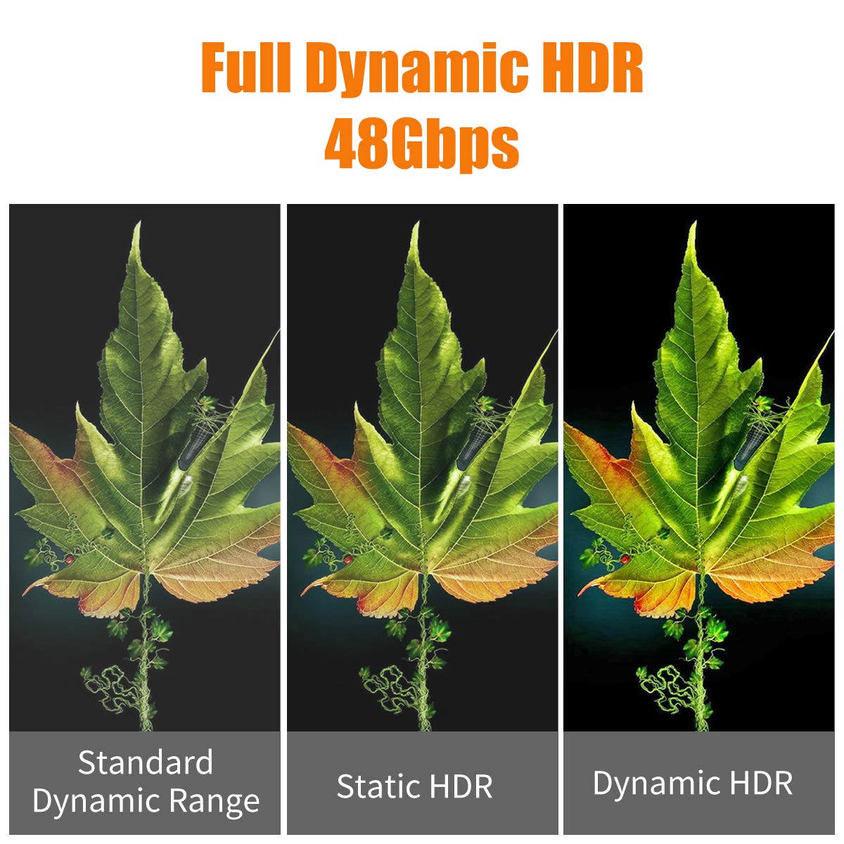 8K HDMI fiber optic cable with Dynamic HDR