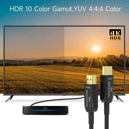 HDMI optical cable supporting HDR10 and YUV 4:4:4
