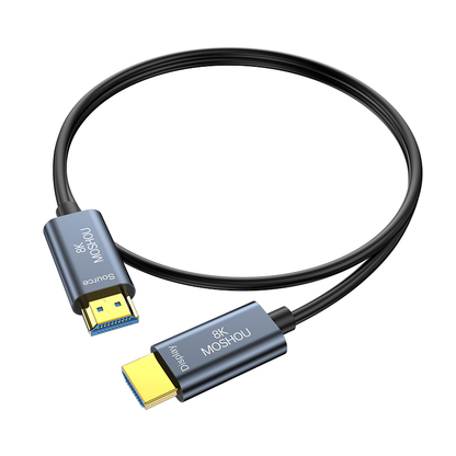 MOSHOU directional HDMI optical fiber cable full length product view