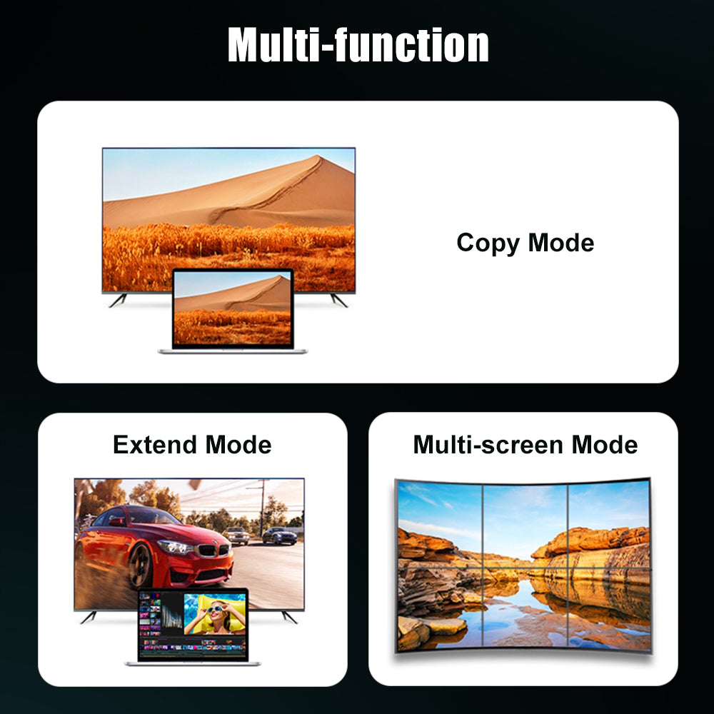 MOSHOU DP to HDMI cable with gold-plated connectors