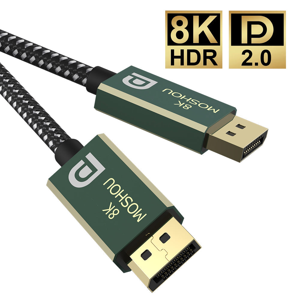 MOSHOU DisplayPort 2.0 cable with 8K HDR support