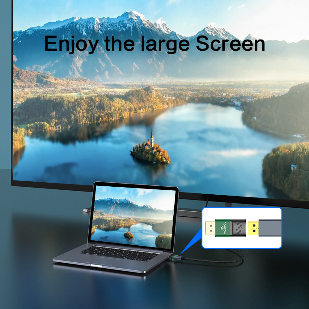 MOSHOU DP adapter copy extend and multi-screen display modes