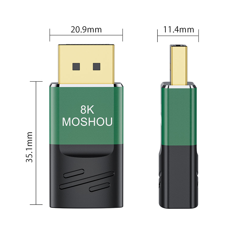 MOSHOU DisplayPort 2.0 male to female adapter specifications