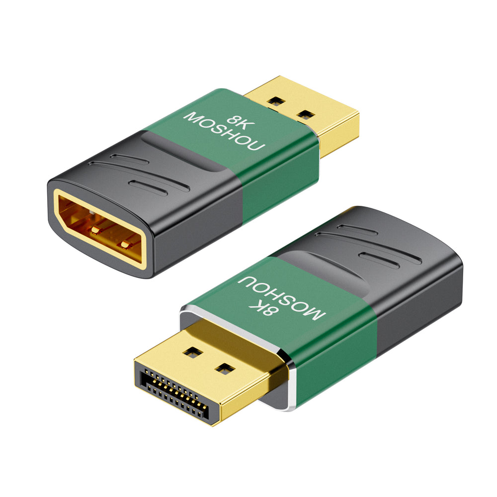 MOSHOU DisplayPort 2.0 male to female 8K adapter product view