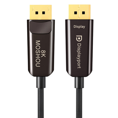 MOSHOU DP 2.1 optical cable Source and Display connector markings