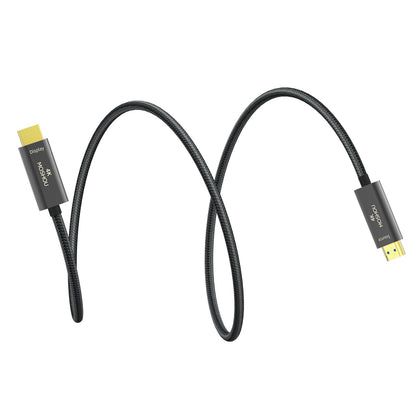 Flexible black MOSHOU 4K HDMI optical cable
