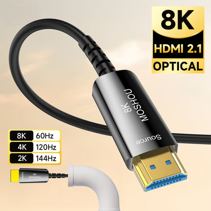 Flexible MOSHOU 8K optical HDMI cable product view