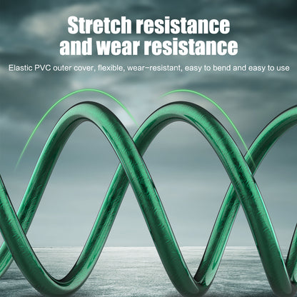 Flexible wear-resistant transparent green optical audio cable