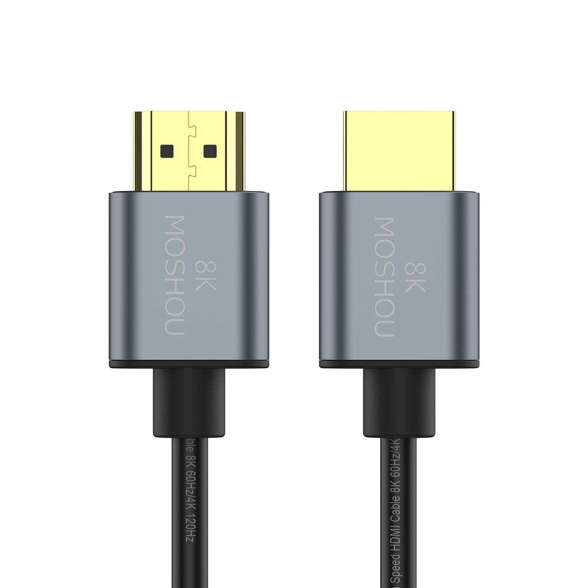 MOSHOU ultra-slim HDMI 2.1 cable with graphene shielding and TPE jacket