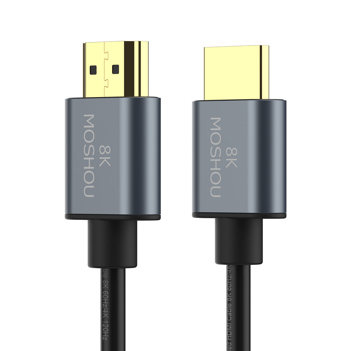 Front view of compact MOSHOU HDMI male connectors